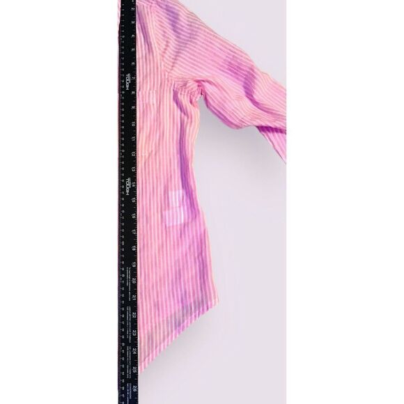 Lilly Pulitzer Button Down Blouse Long Sleeve Pink Stripe Size S - Picture 2 of 3